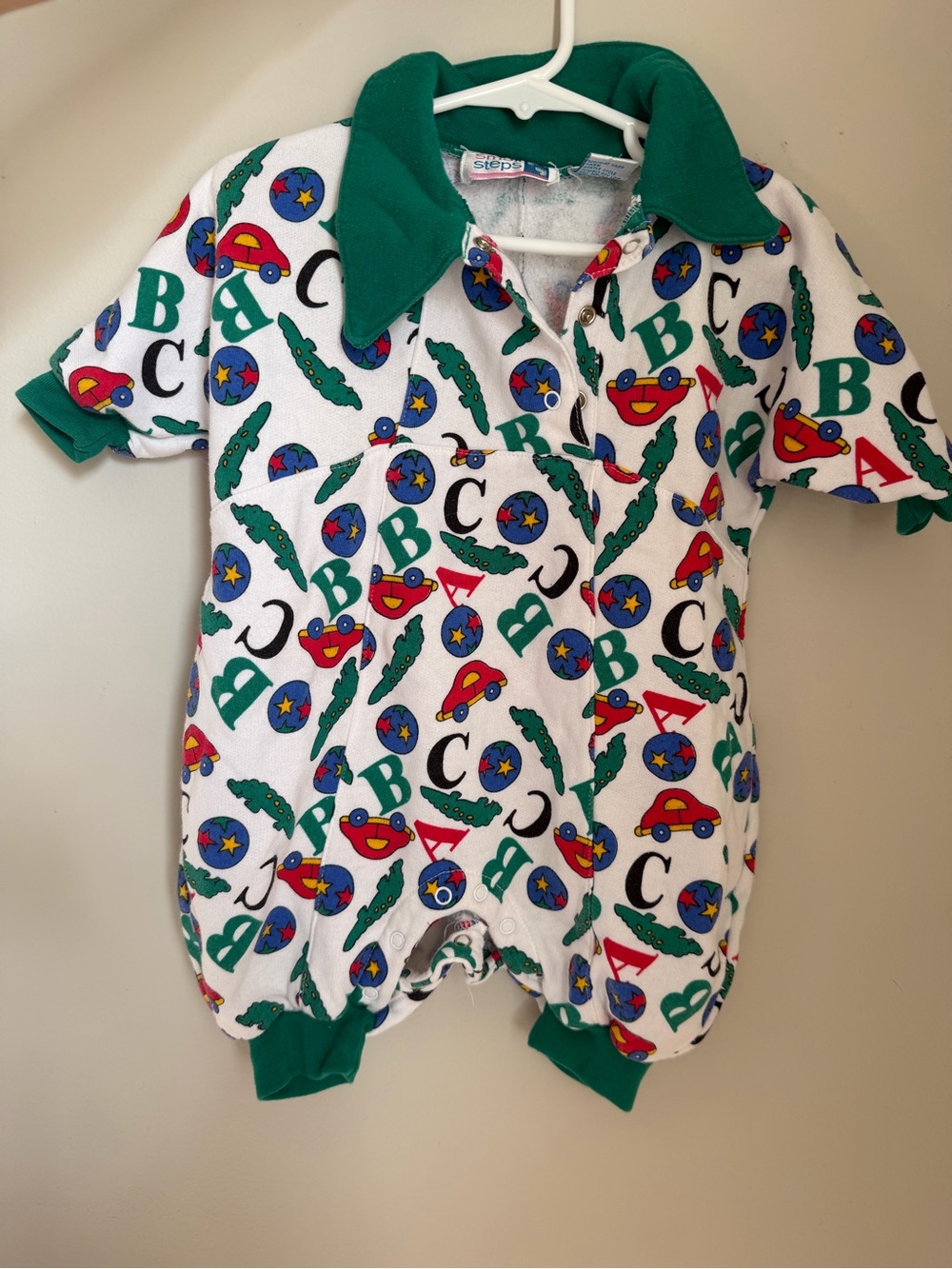Vintage Small Steps Baby Romper 3-6mo
